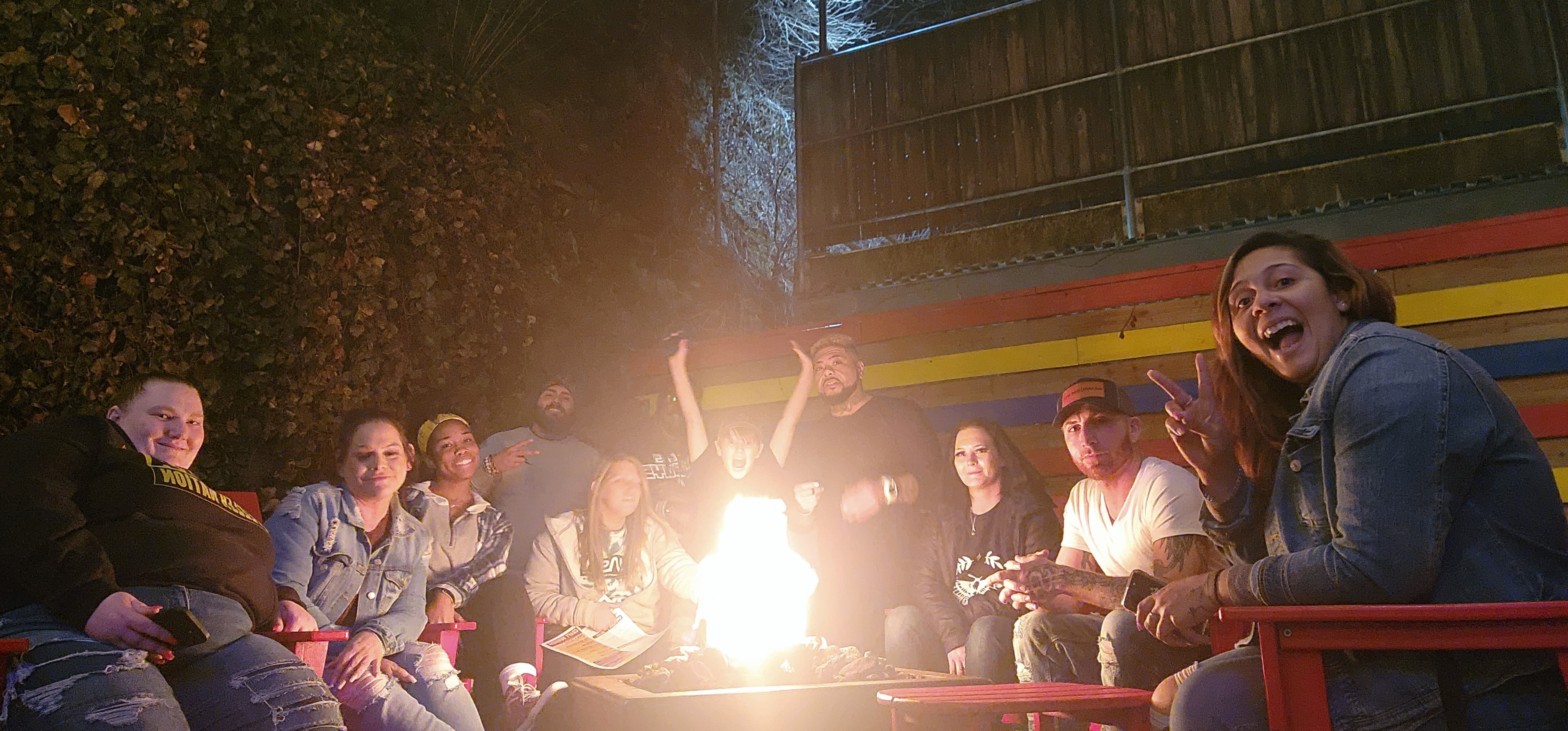 Energy rising — arms in the air
